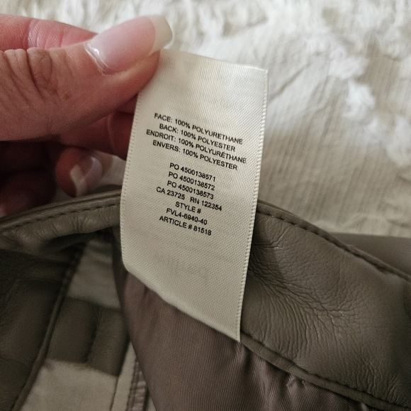 Wilfred The Melina Pant High-waisted Vegan Leather Pants in Light Taupe Size 2 - Picture 9 of 12